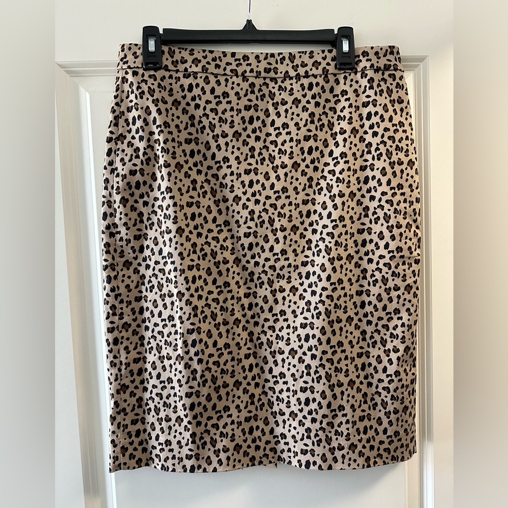 J Crew No. 2 Pencil Skirt Cheetah/Leopard
